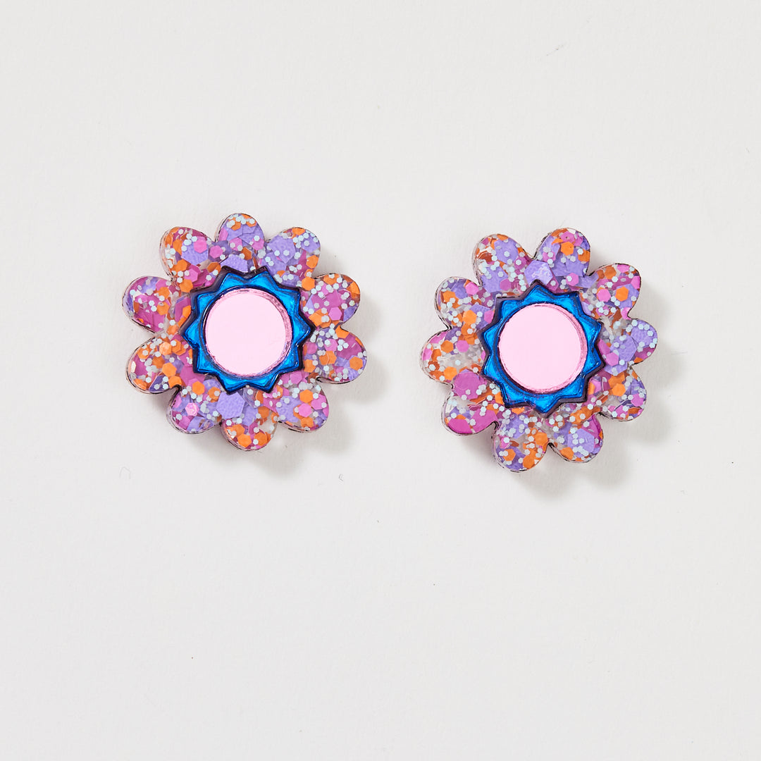 Daphne Studs - Purple
