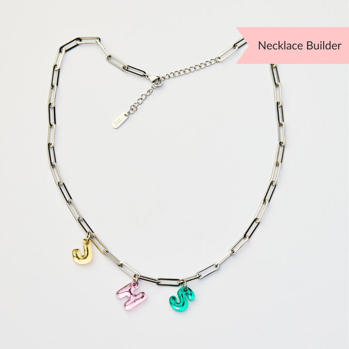 Paperclip Chain Necklace Builder - Silver