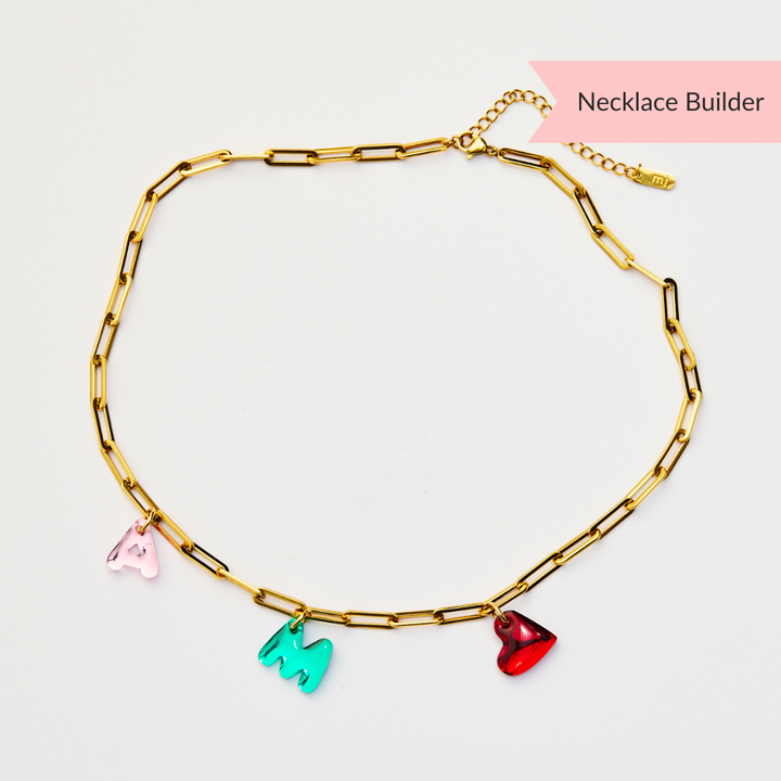 Paperclip Chain Necklace Builder- Gold
