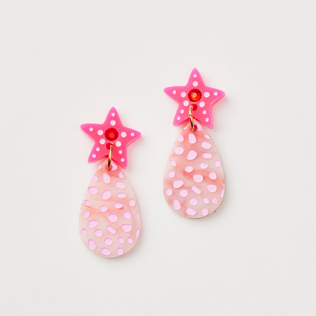 Gracie Earrings - Pink