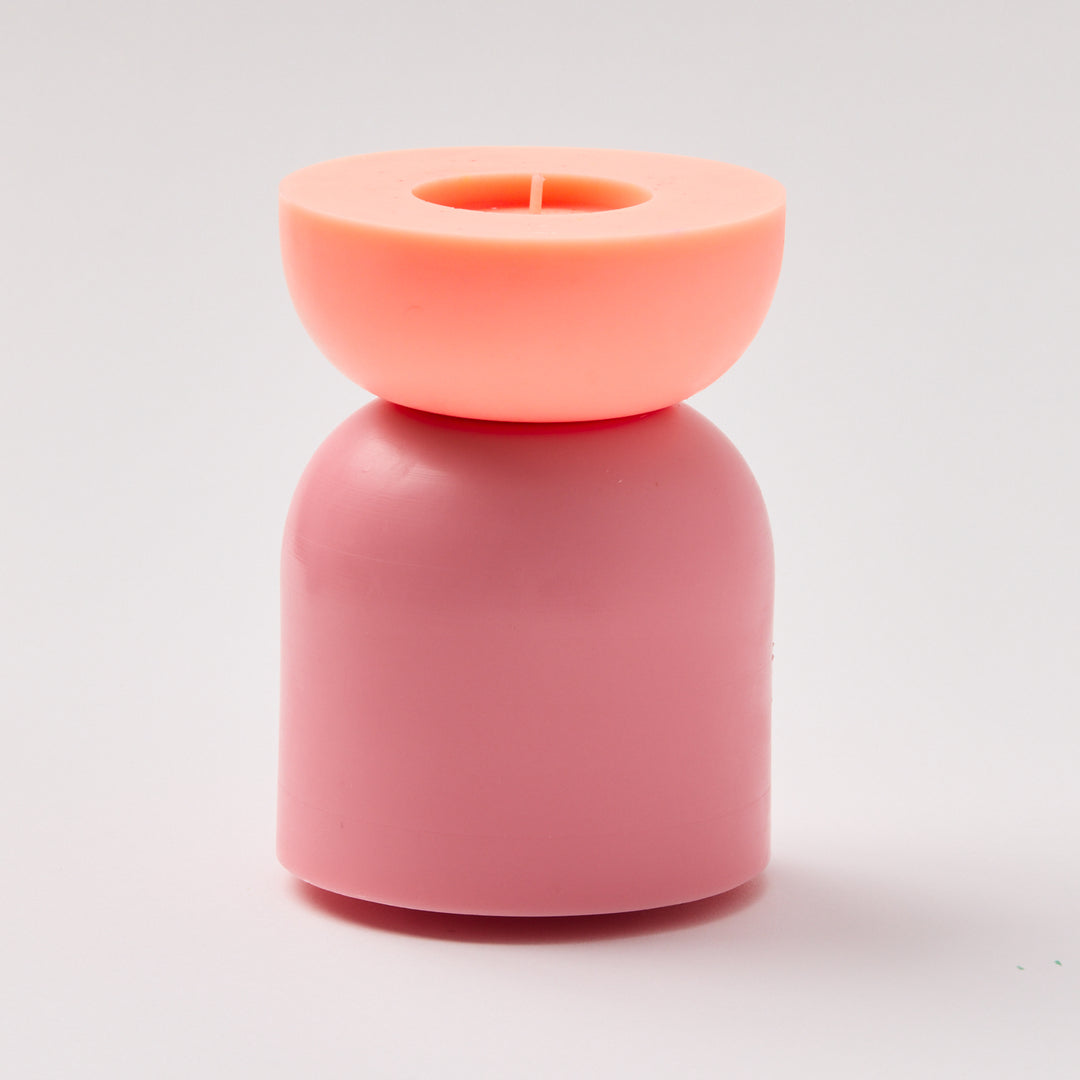 Large Dome Candle - Pink