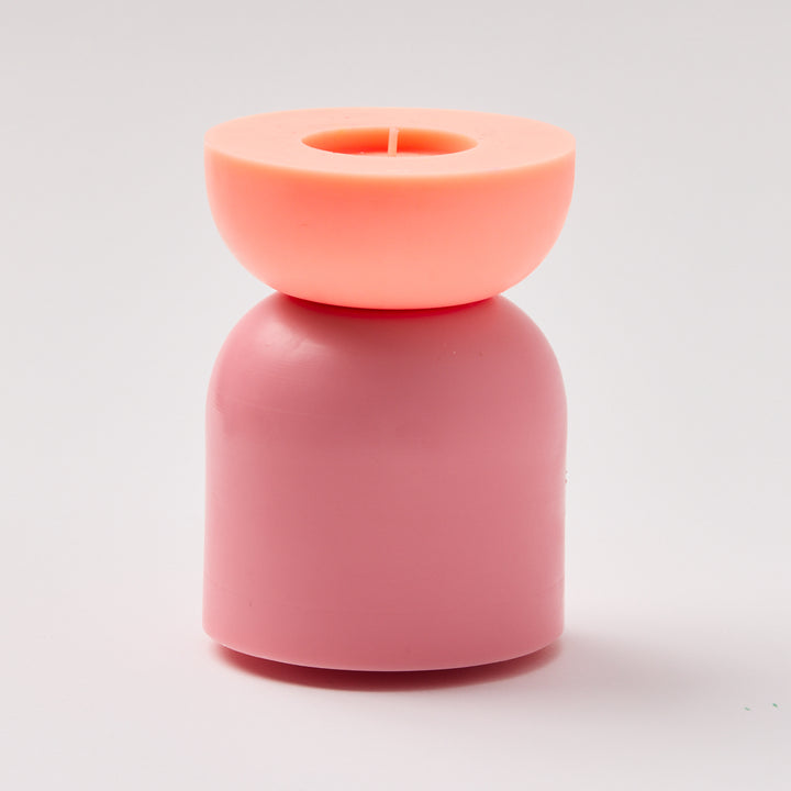 Small Cup Candle - Neon / Peach