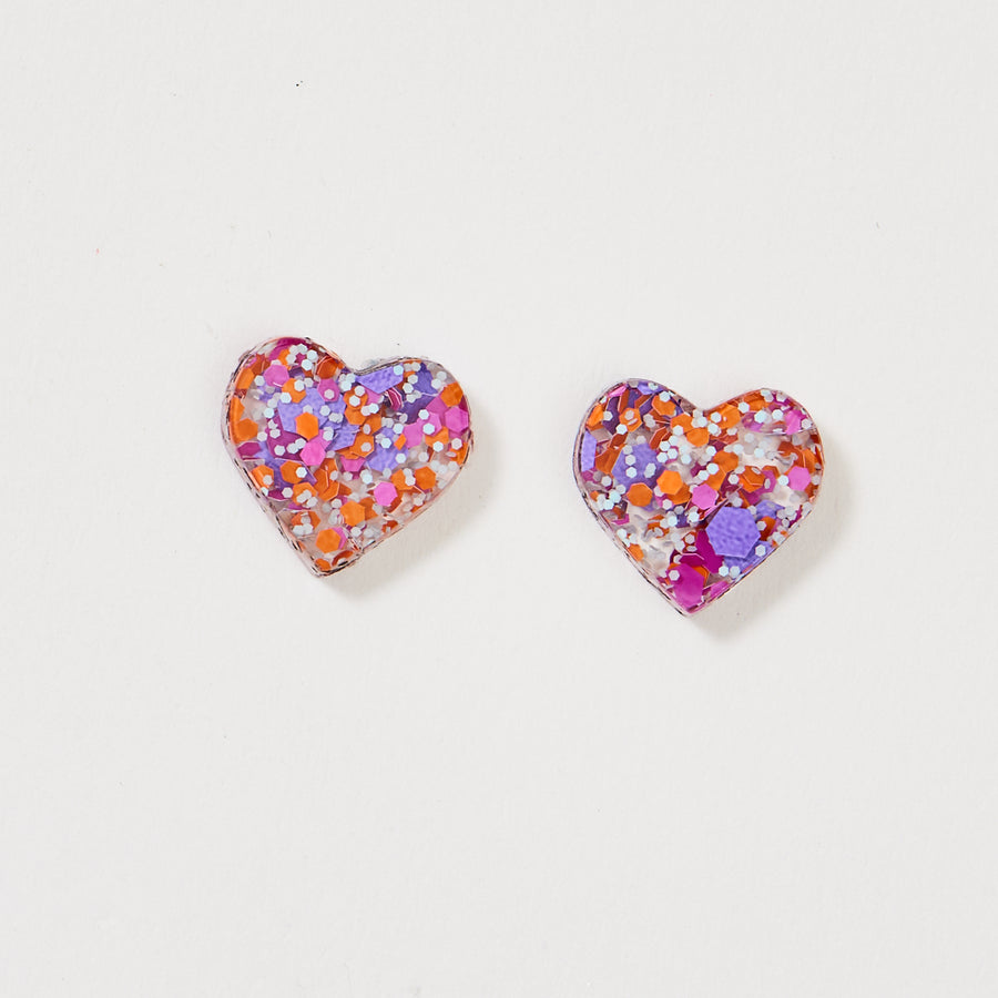 Earrings Marty Heart Pink - Martha Jean main image 1