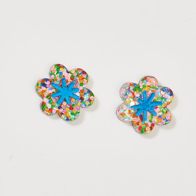 Aster Stud Earrings - Rainbow