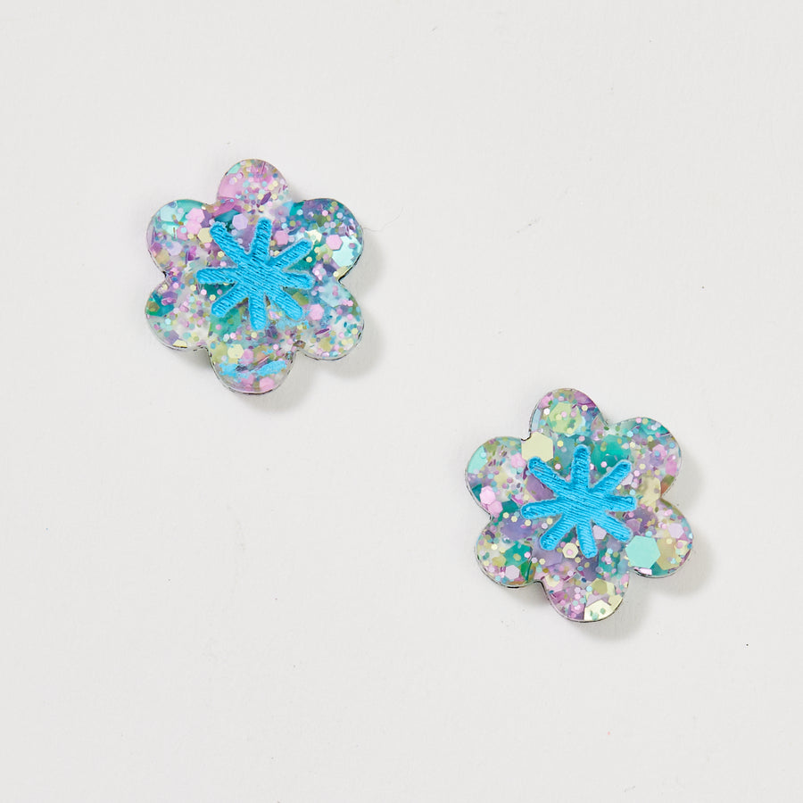 Earrings Jelly Flower Gold / Silver - Martha Jean main image 1