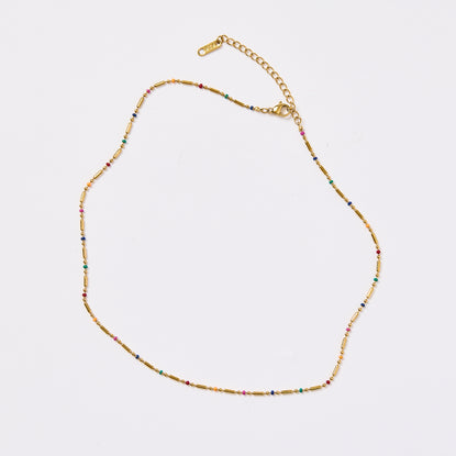 Rainbow Gold Necklace - Short 40cm