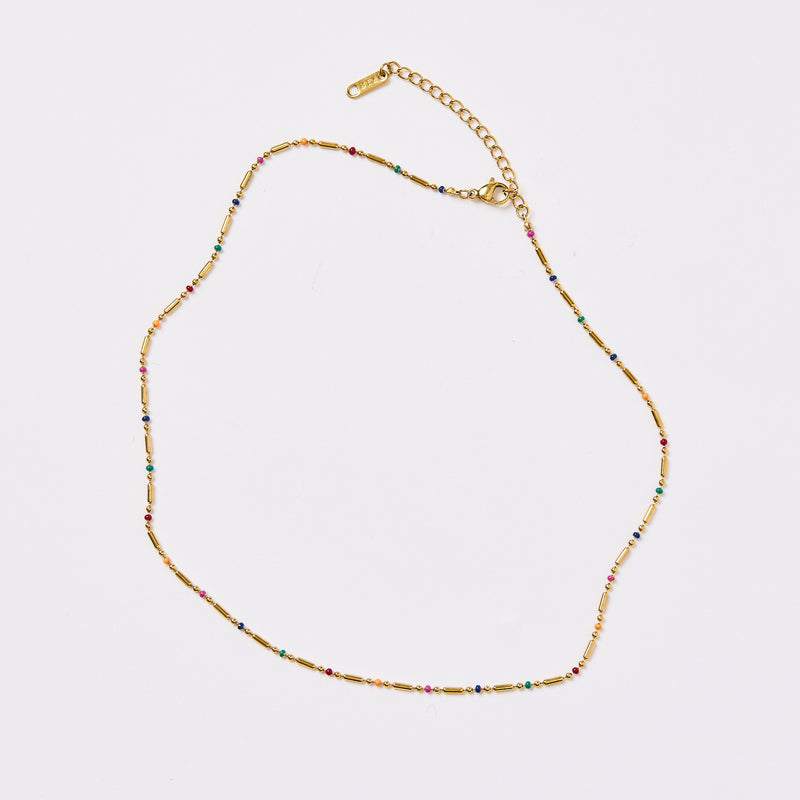 Rainbow Gold Necklace - Short 40cm