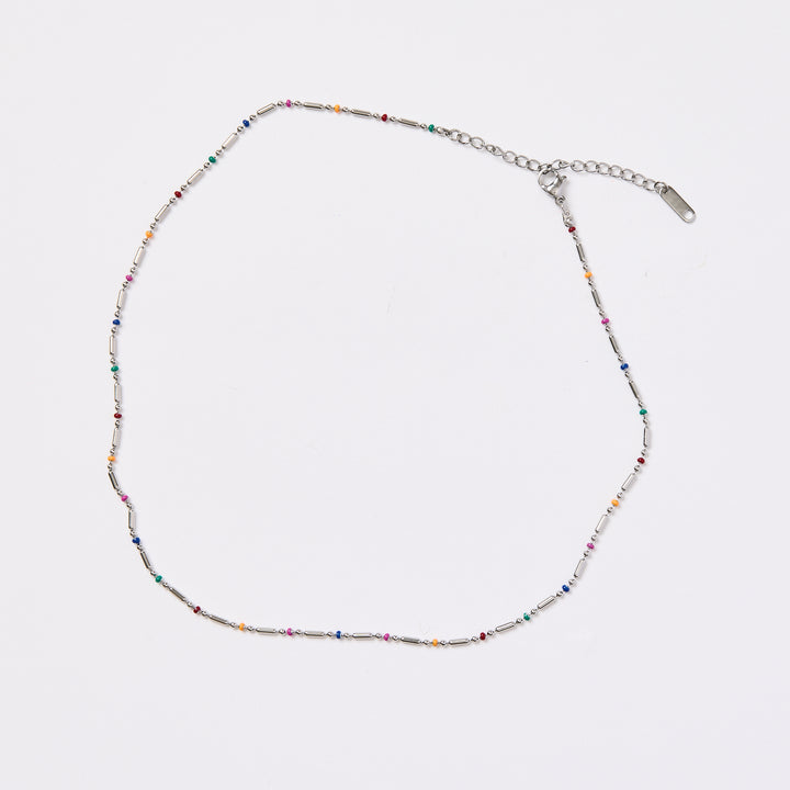 Rainbow Silver Necklace