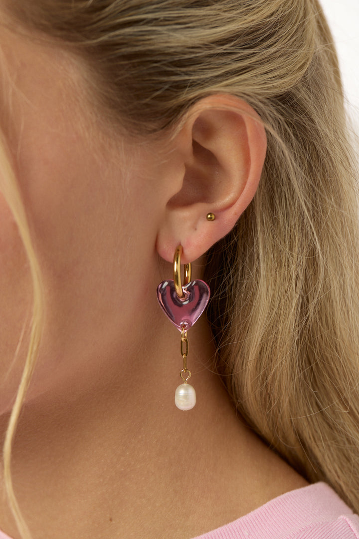 Lorraine Earrings - Pink