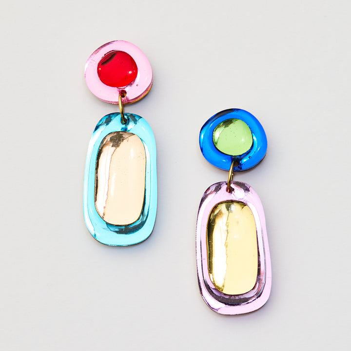 Jelly Drop Earrings - Rainbow