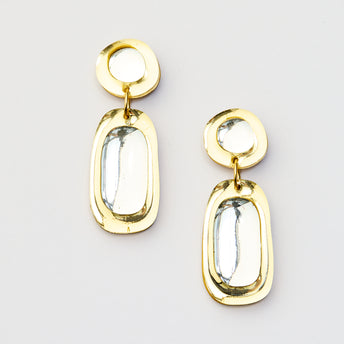 Jelly Drop Earrings - Gold / Silver