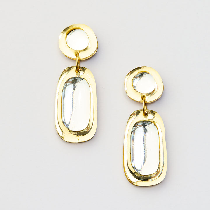 Jelly Drop Earrings - Gold / Silver