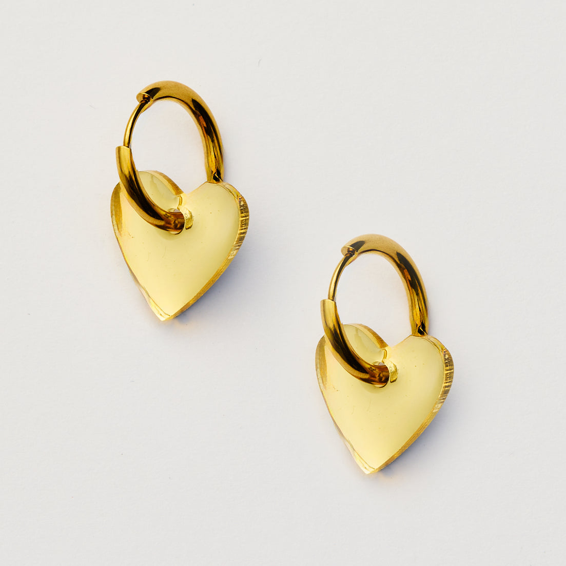 Marty Heart Earrings - Gold