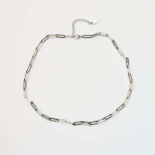 Paperclip Chain Necklace - Silver