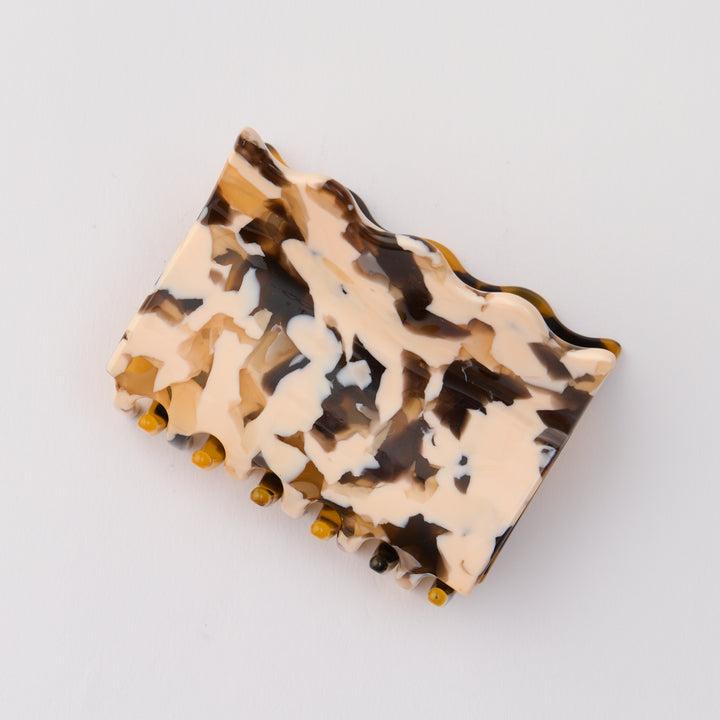 Wavy Hair Claw - Brown