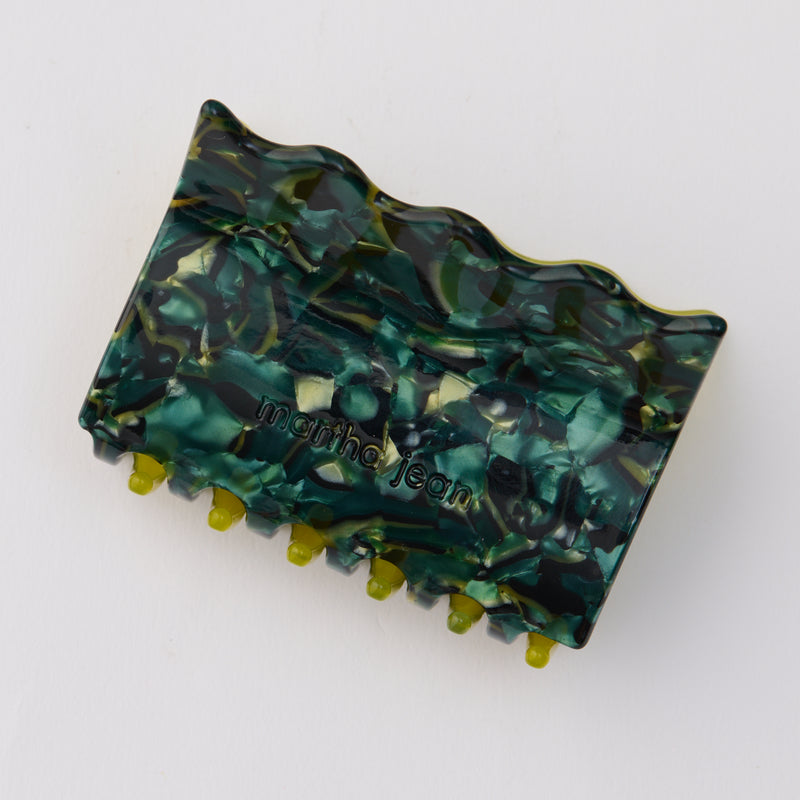 Wavy Hair Claw - Green