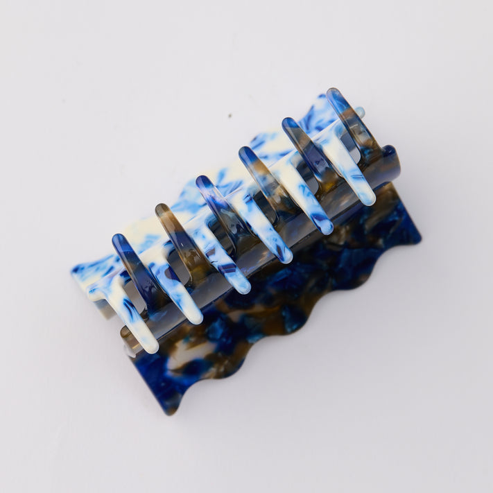 Wavy Hair Claw - Blue