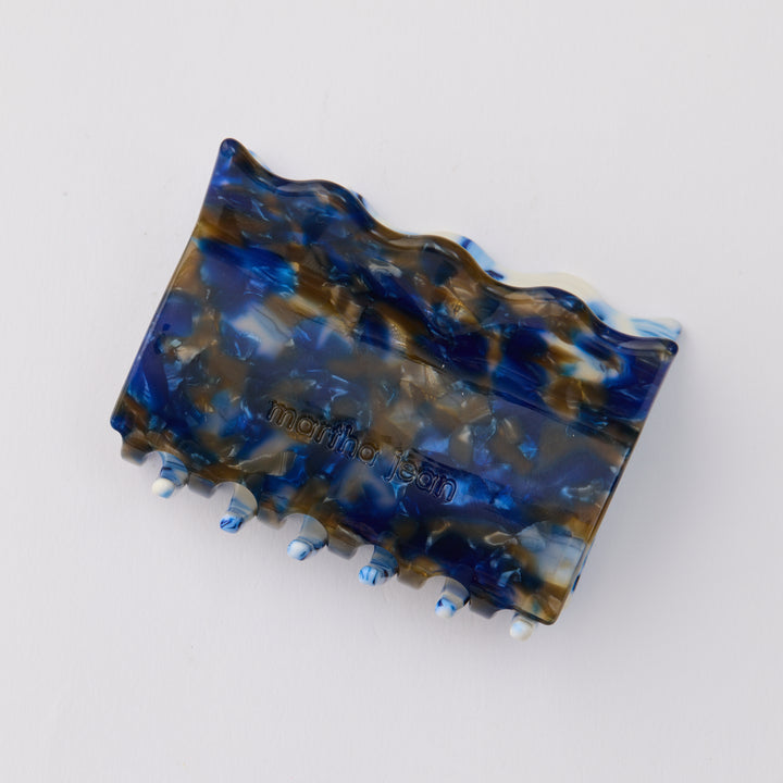 Wavy Hair Claw - Blue