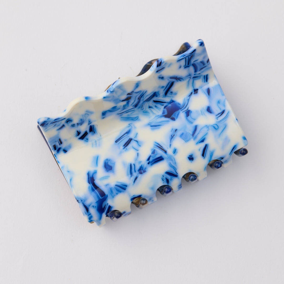 Wavy Hair Claw - Blue