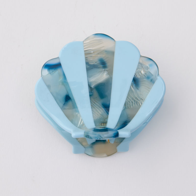 Shell Hair Clip - Blue
