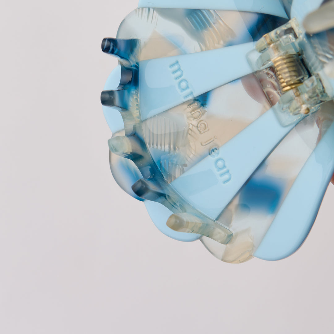 Shell Hair Clip - Blue