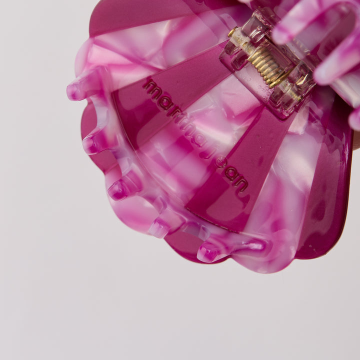 Shell Hair Clip - Maroon