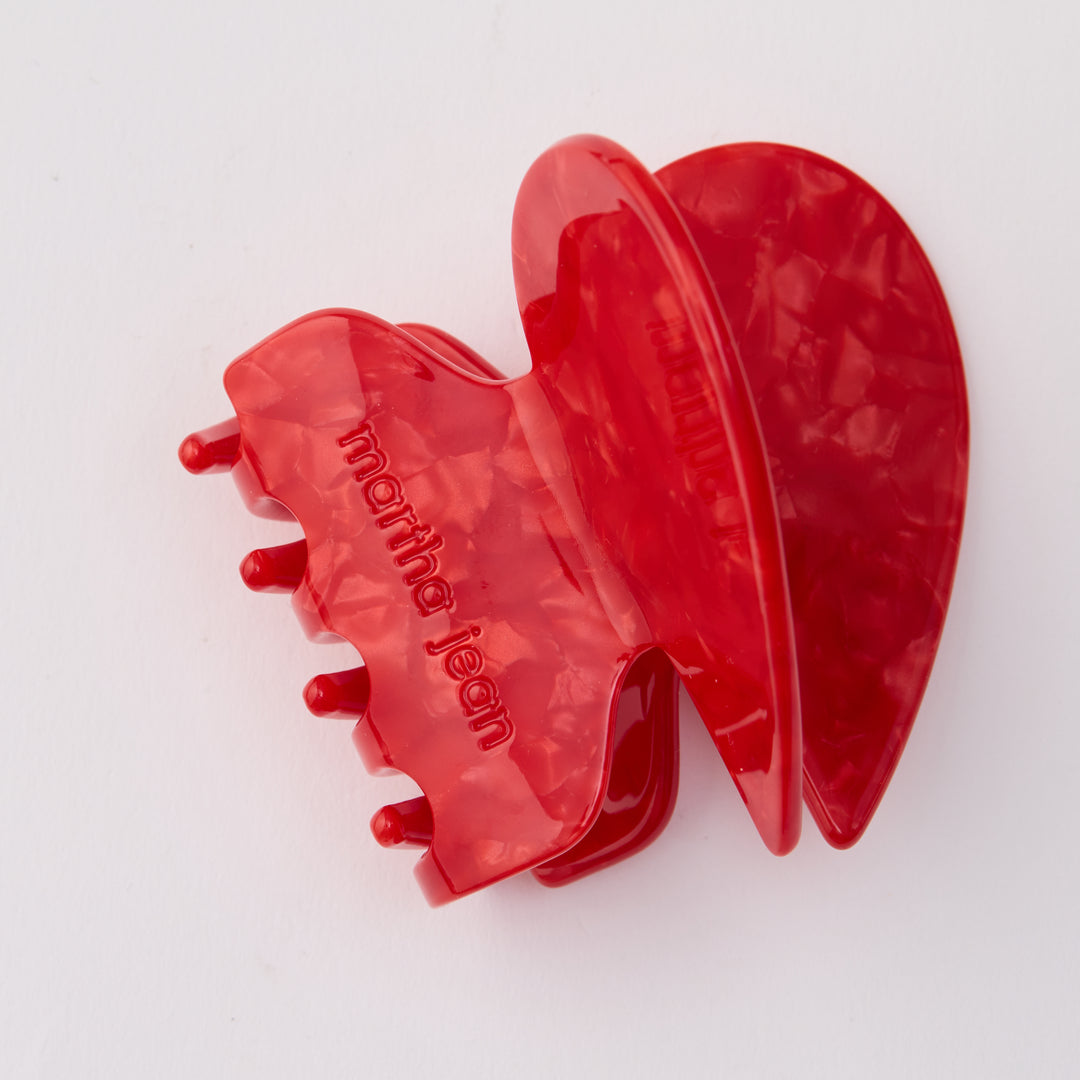 Heart Hair Clip - Red
