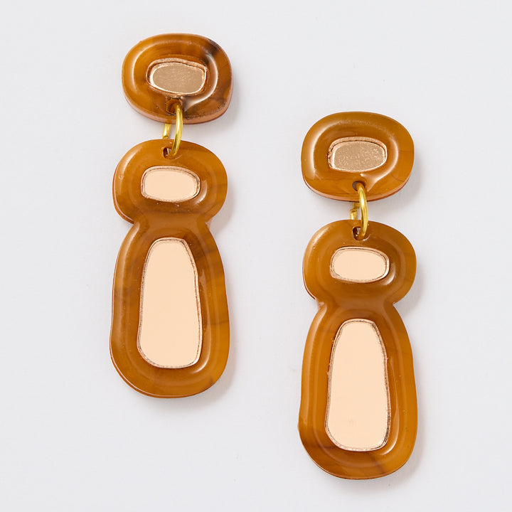 Imelda Earrings - Brown
