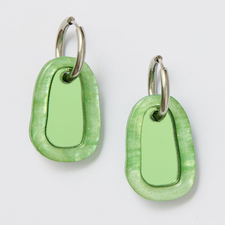 Cora Earrings - Matcha Green