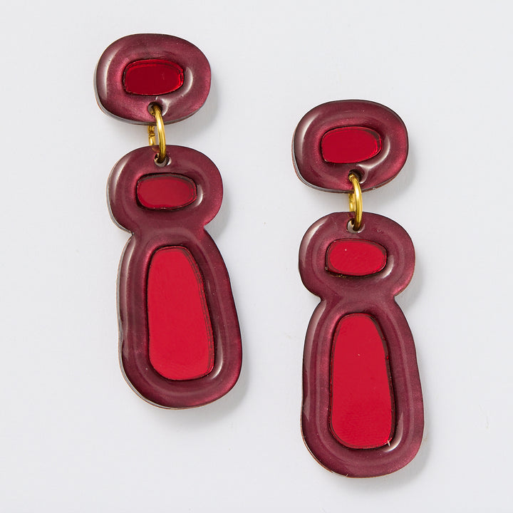 Imelda Earrings - Plum