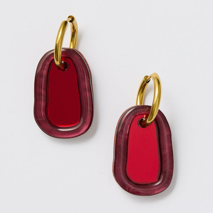 Cora Earrings - Plum