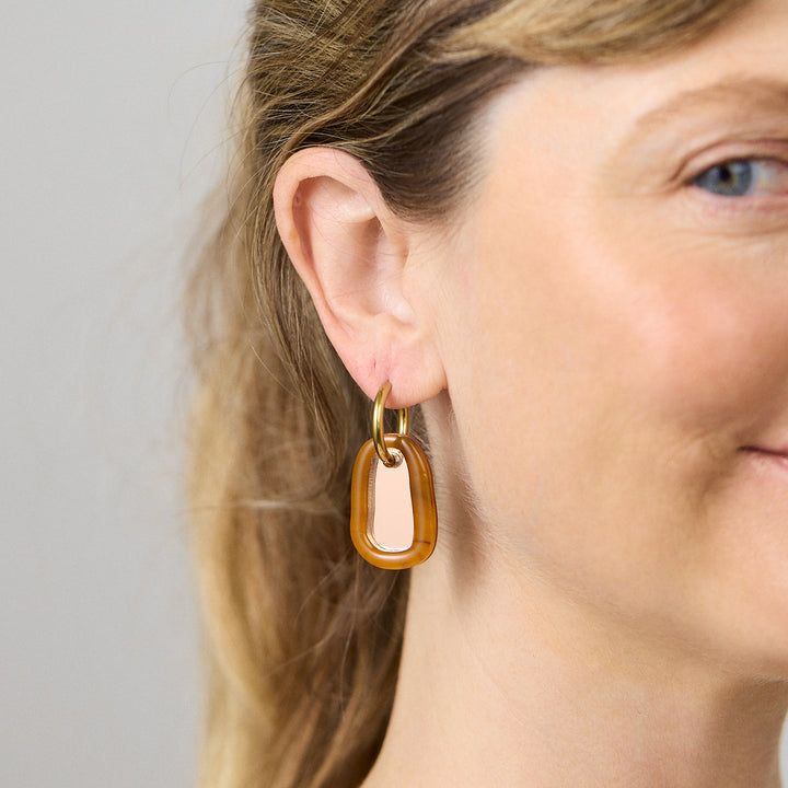 Cora Earrings - Brown