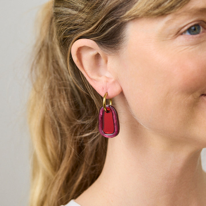 Cora Earrings - Plum