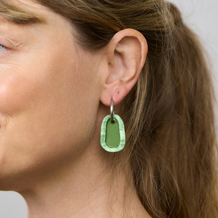 Cora Earrings - Matcha Green