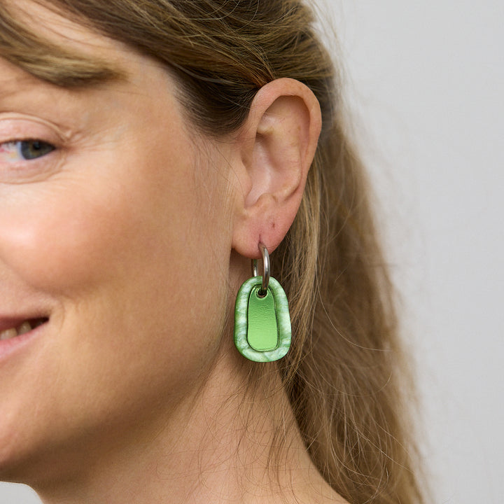 Cora Earrings - Matcha Green