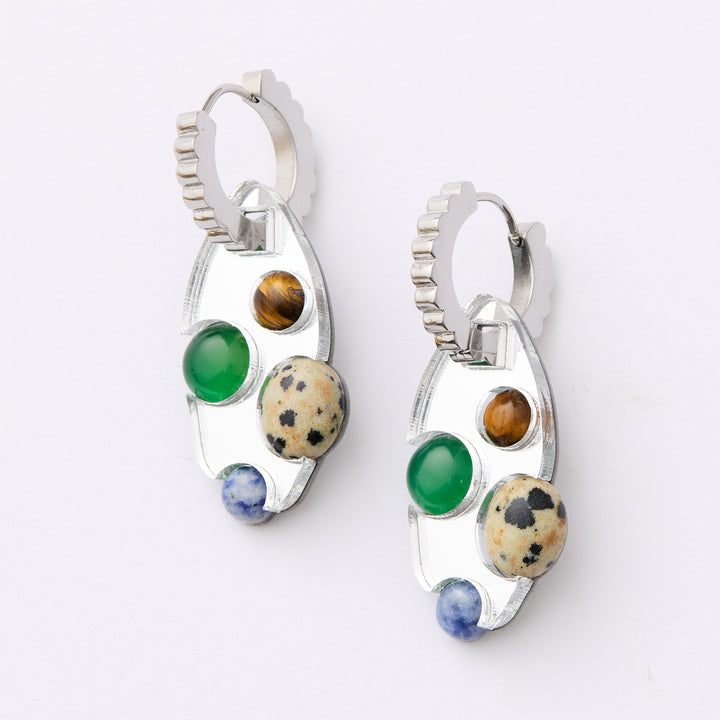 Athena Earrings - Silver
