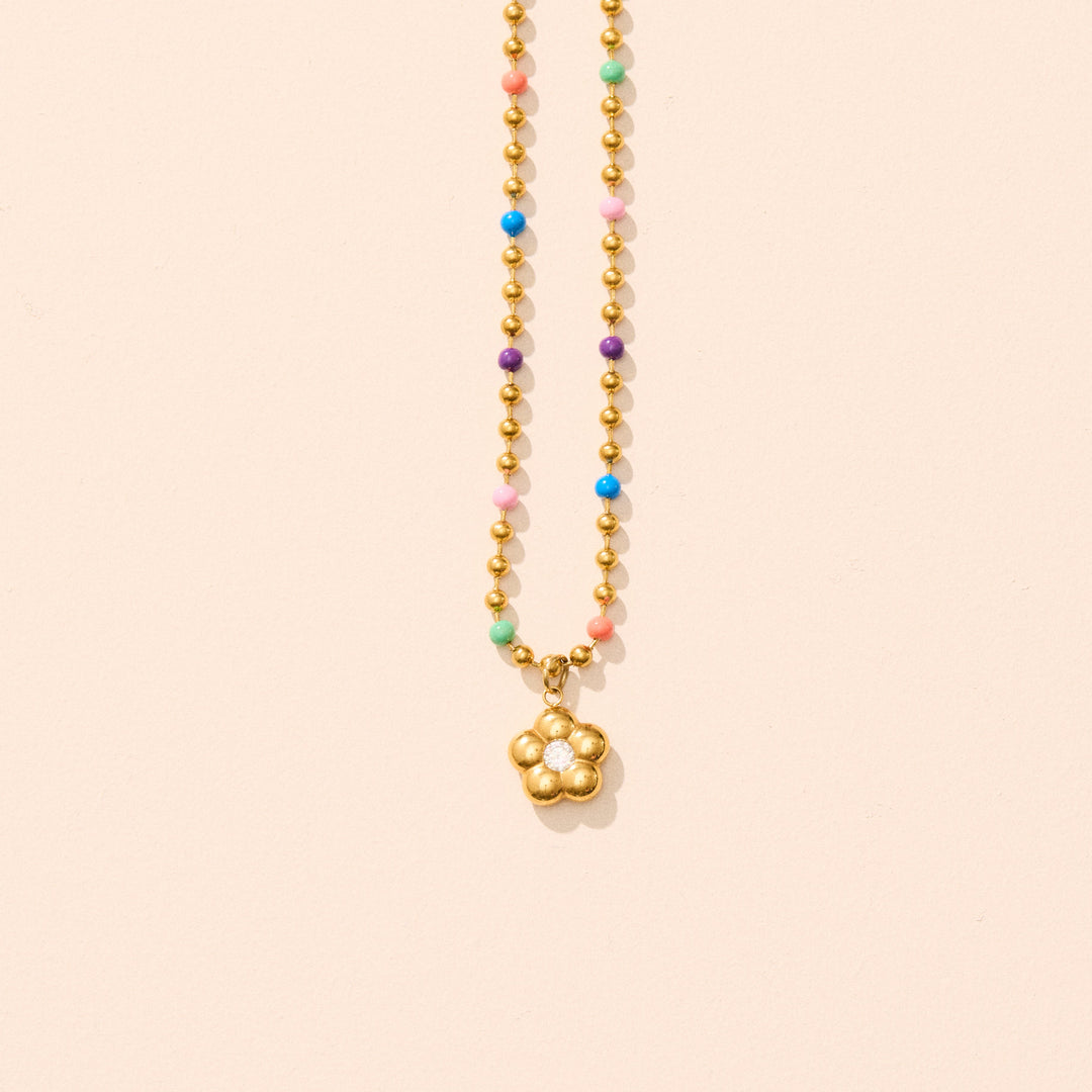 Birthstone Flower Charms - Gold