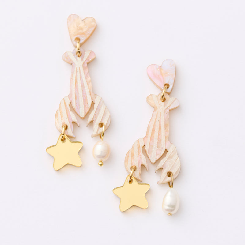 Lobster Earrings - Gold/gold