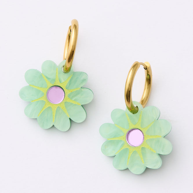 Hattie Earrings - Mint