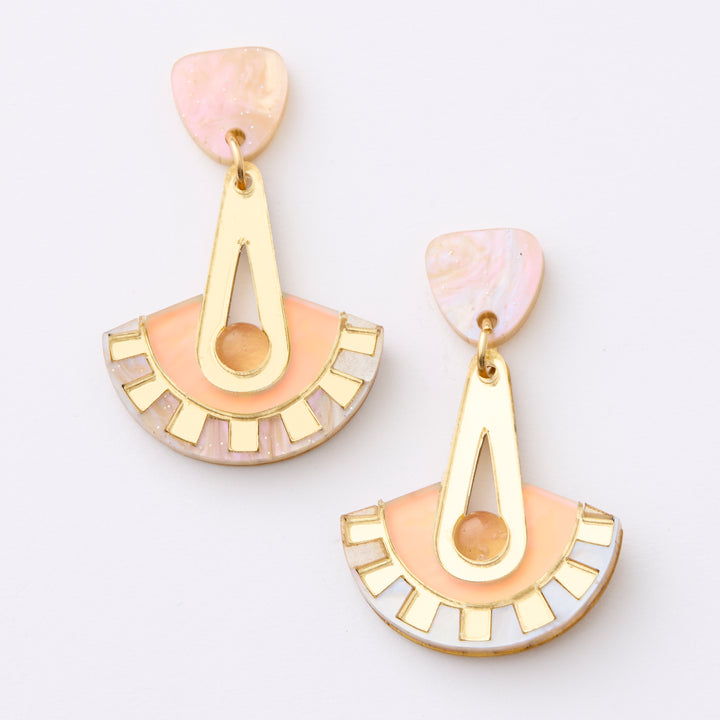 Electra Earrings - gold/gold