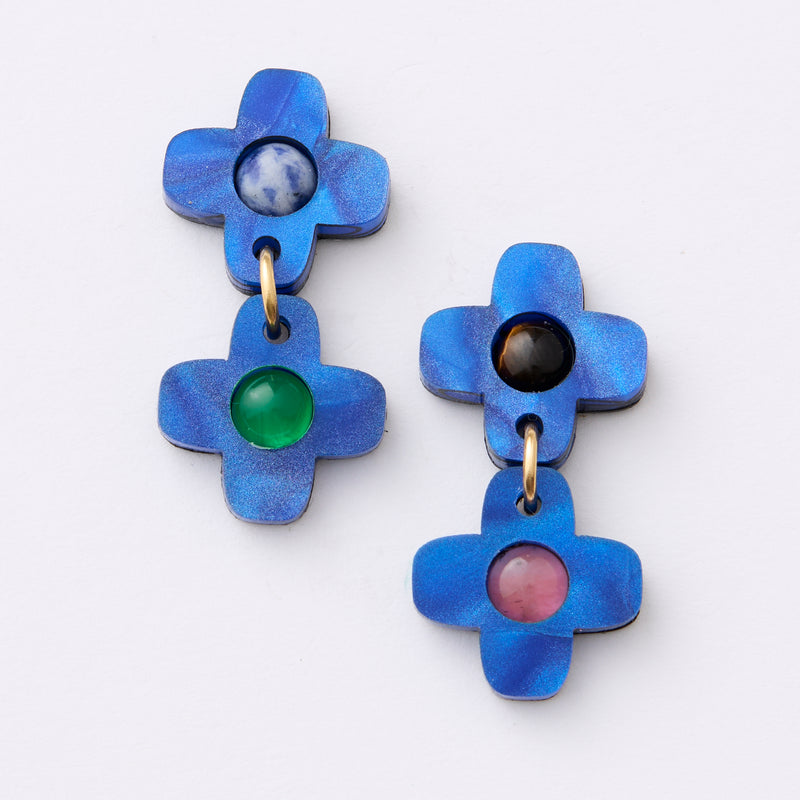 Hecate Earrings - Cobalt