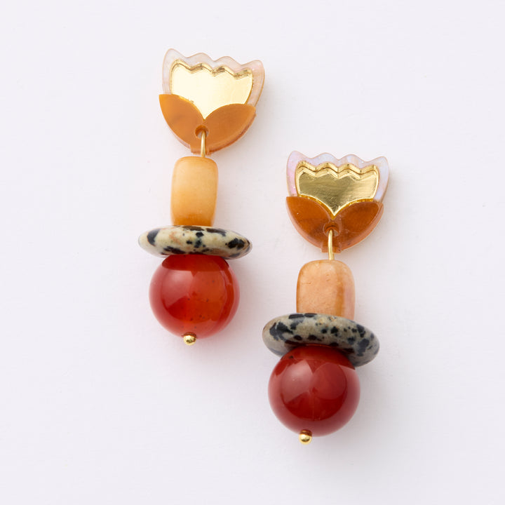 Clio Earrings - gold/gold