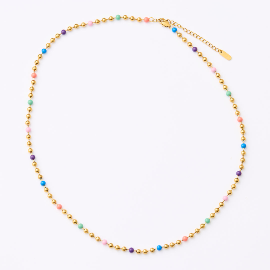Ball Chain Necklace- LONG - Gold - 55cm