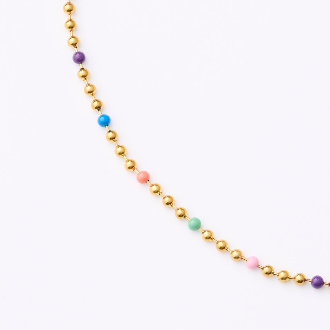 Ball Chain Necklace- LONG - Gold - 55cm