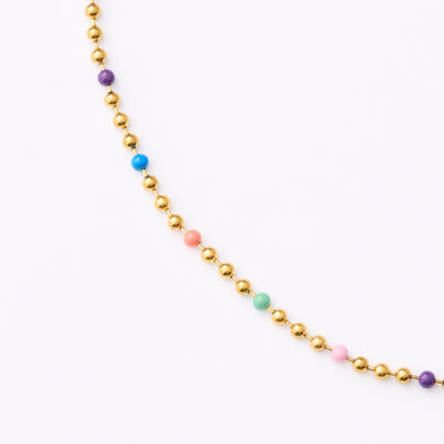 Ball Chain Necklace- LONG - Gold - 55cm