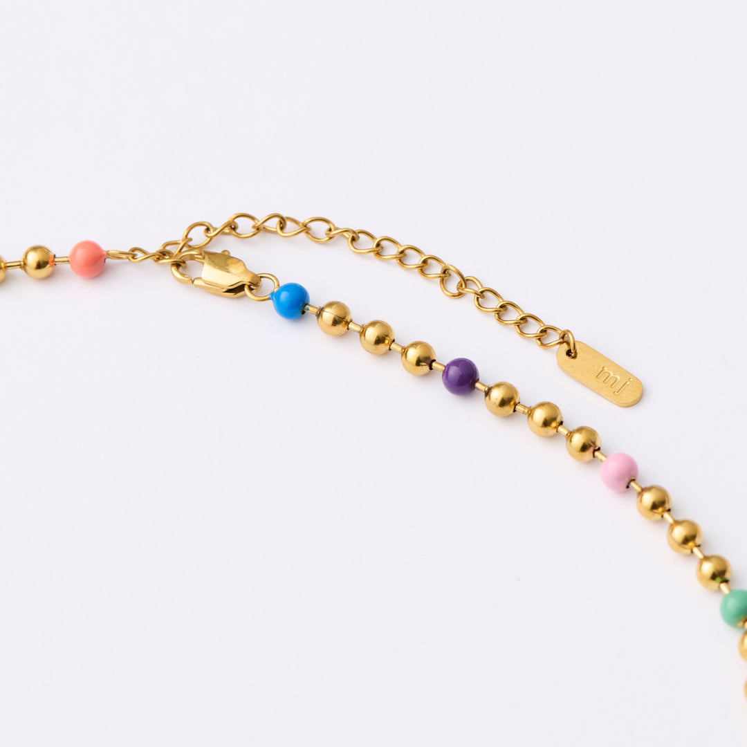 Ball Chain Necklace- LONG - Gold - 55cm