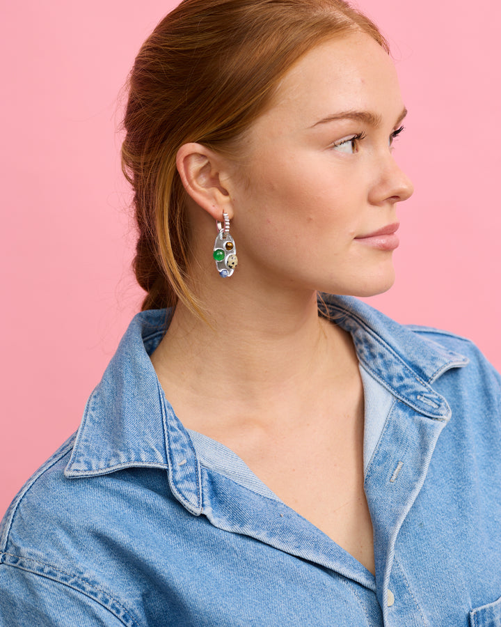 Athena Earrings - Silver