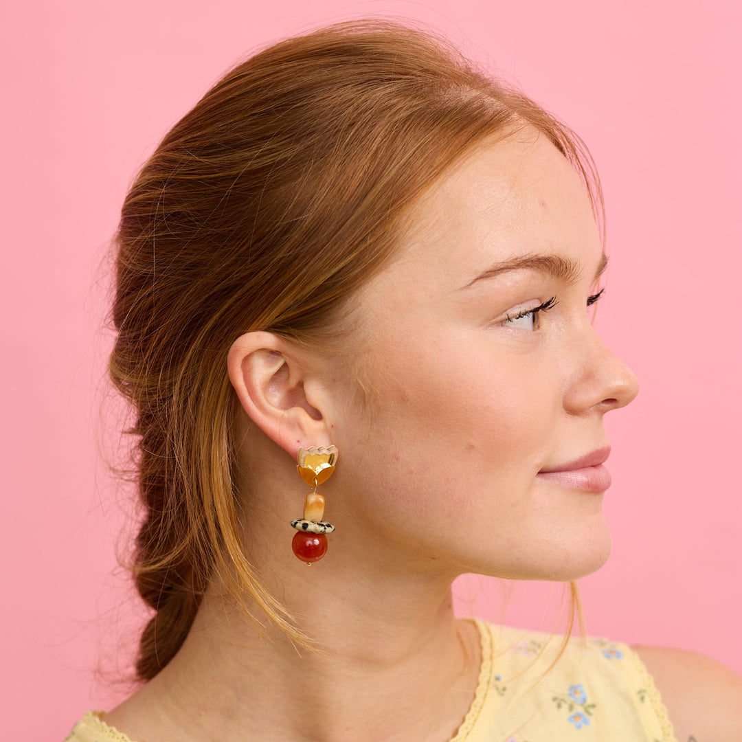 Clio Earrings - gold/gold