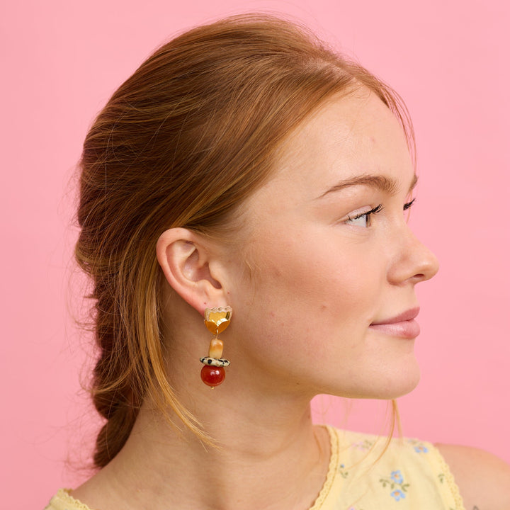 Clio Earrings - gold/gold