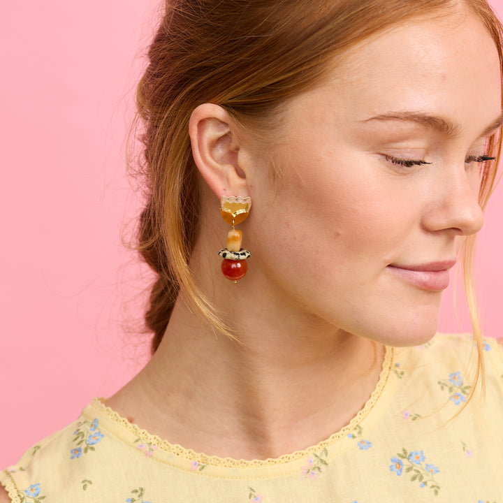 Clio Earrings - gold/gold